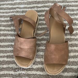 Soda Brown Strappy Sandals